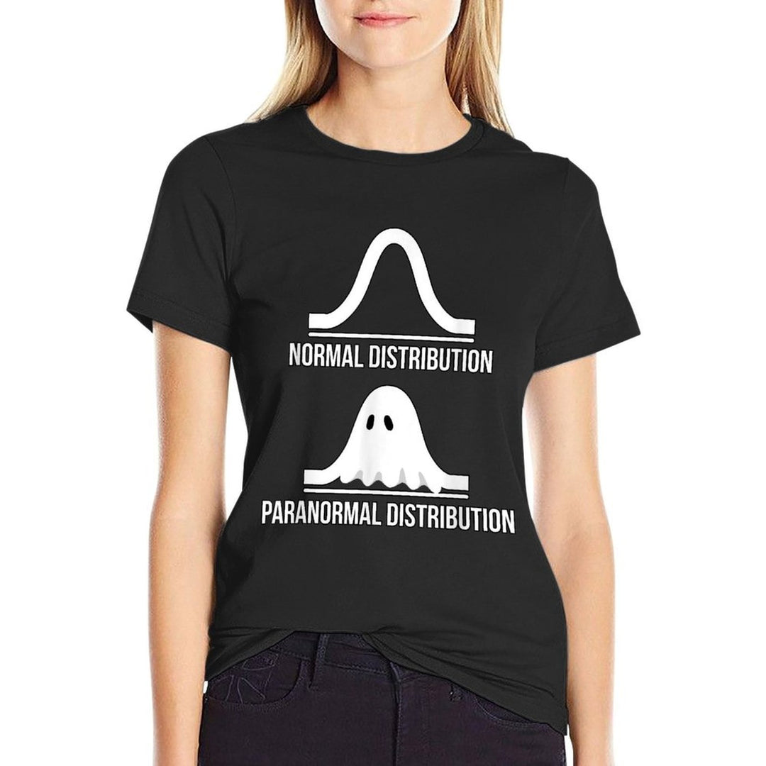 Halloween - Normal Distribution Paranormal Math  Easy-care T-Shirt