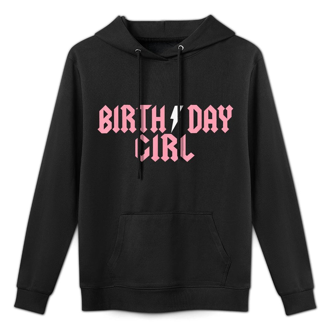 Rock N Roll Birthday Girl Birthday Rock Star Matching Family Casual Wear Hoodie