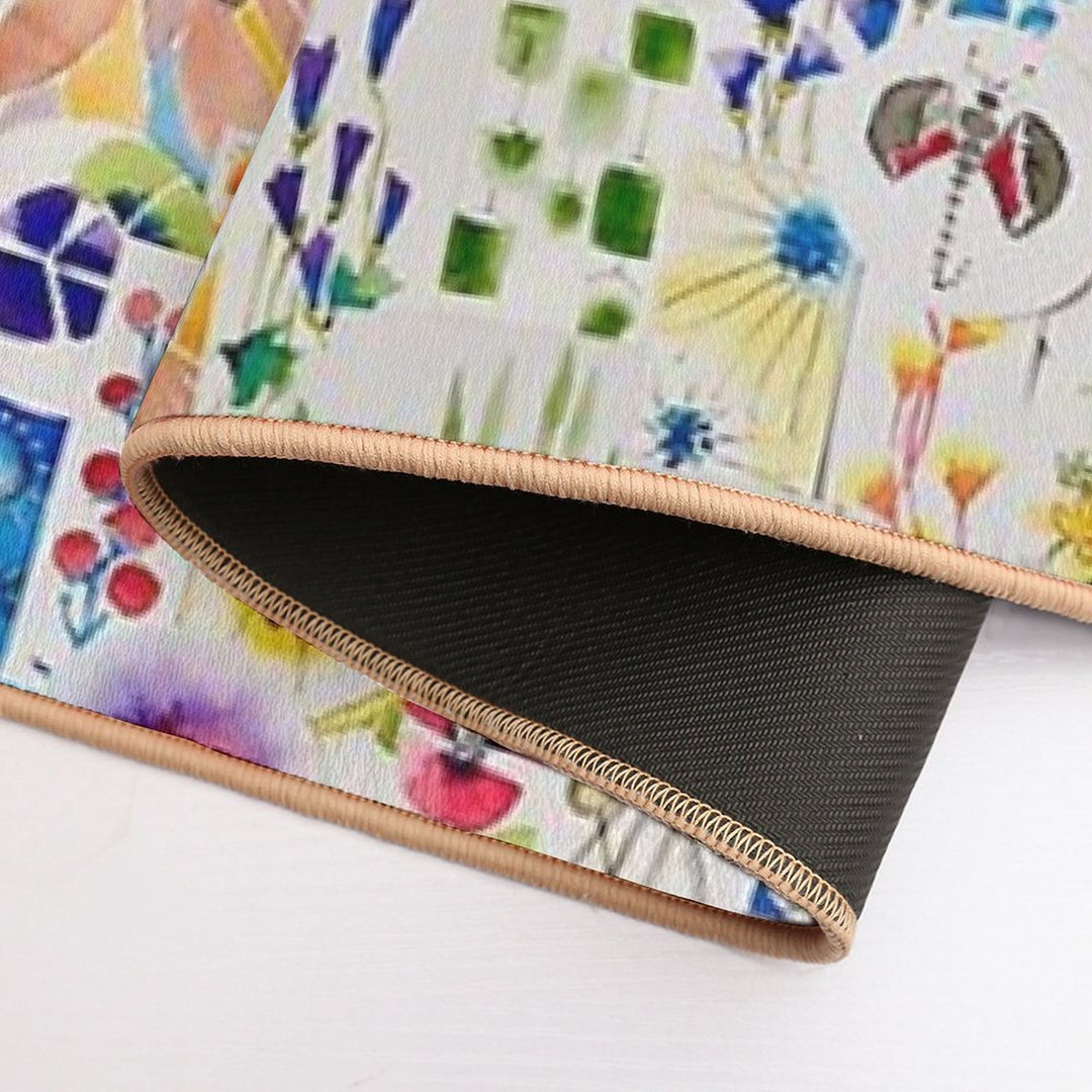 Painted Flowers Collage  Non-Slip Bath Mat