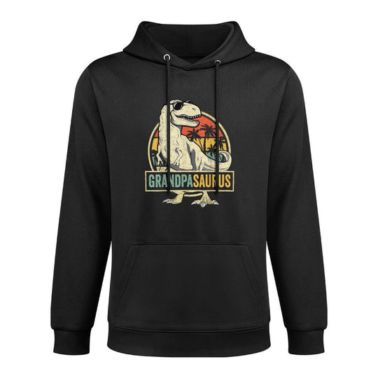 Grandpasaurus T Rex Dinosaur Grandpa Saurus Family Matching Shrink-Resistant Hoodie