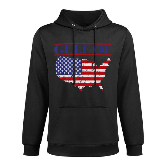 Gulf of USA America Funny USA Flag Shrink-Resistant Hoodie