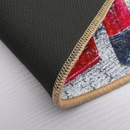 Post Box Phone Box London Art  Slip-Resistant Bath Mat