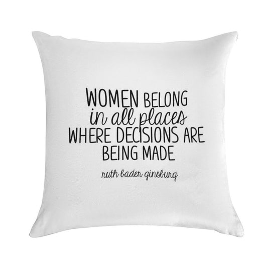 Ruth Bader Ginsburg Soft Easy Maintenance Throw Pillow