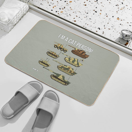 Im A Cat Person (7 German Cats)  High-Traffic Bath Mat