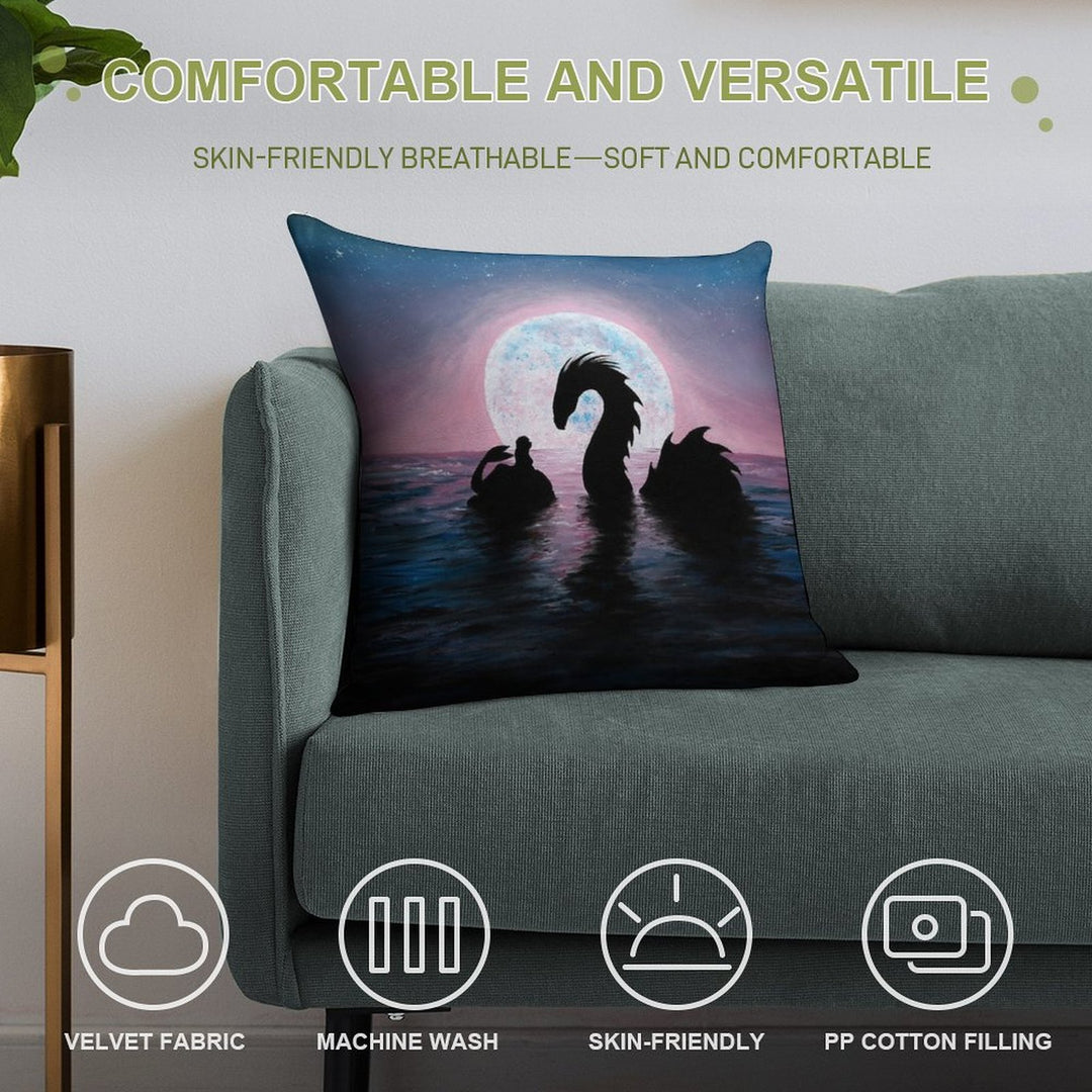 Silent Friends Soft Bedroom Essential Throw Pillow