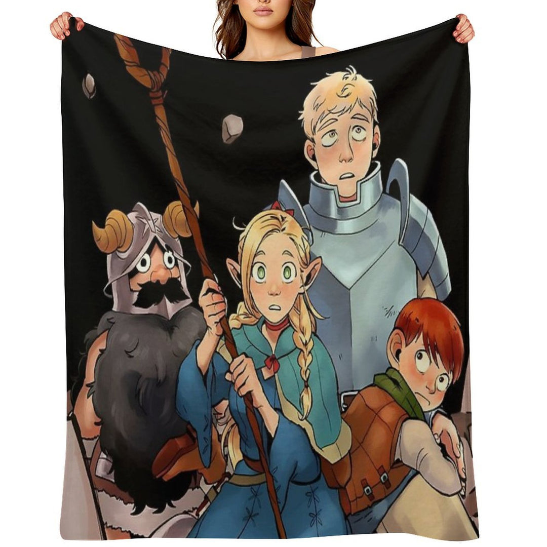 Delicious in Dungeon - All in One Machine-washable Throw Blanket