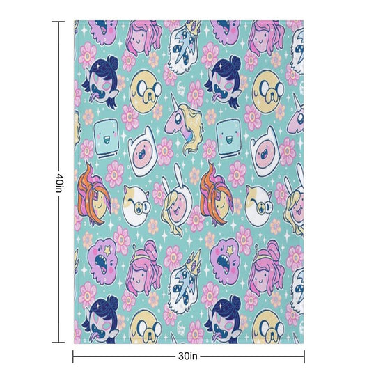 Adventure Time Friends 1 - REMASTERED - Versatility Throw Blanket