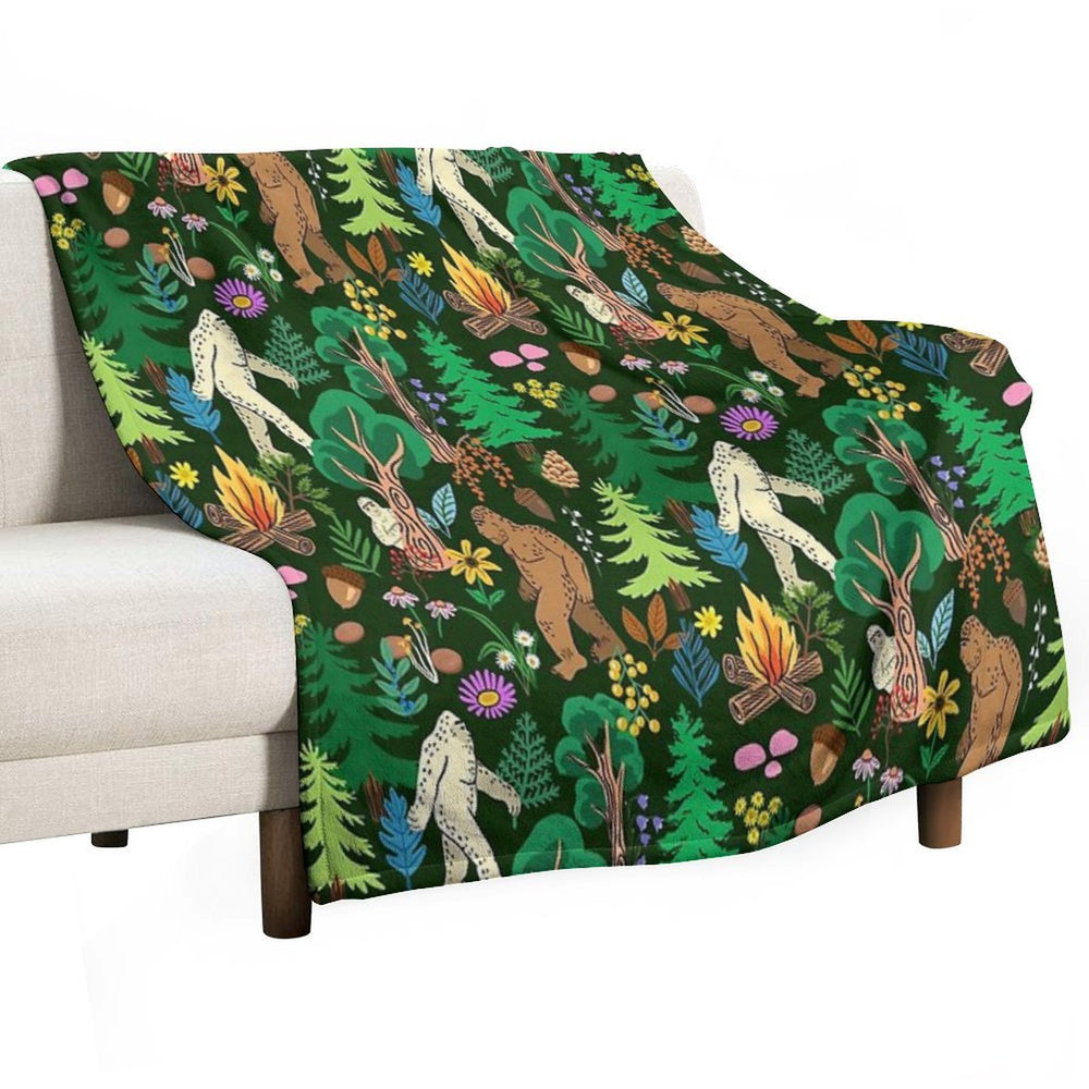 The Forest Dwellers Machine-washable Throw Blanket