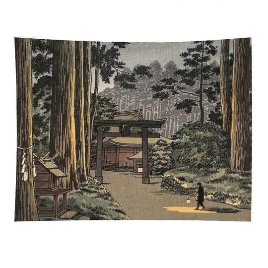 Tsuchiya Koitsu - Futarasan, Nikko, Mountain Temple Tapestry