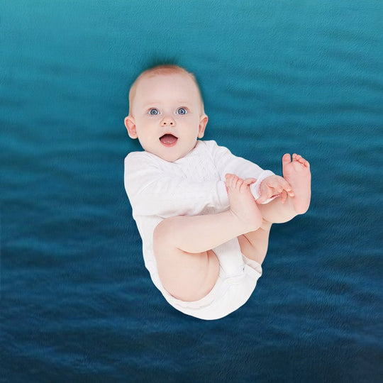 Deep Blue Easy Care Throw Blanket