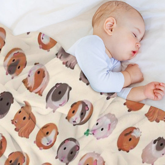Guinea Pig Day - Bright Anti-pilling Throw Blanket