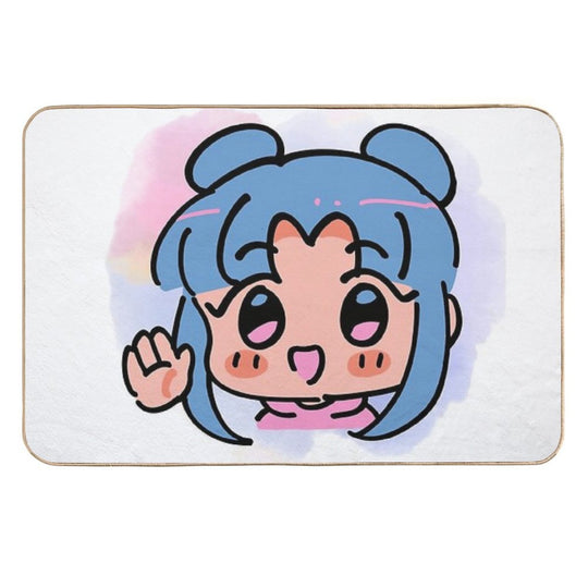 Anime Girl Blue  Non-Slip Bath Mat