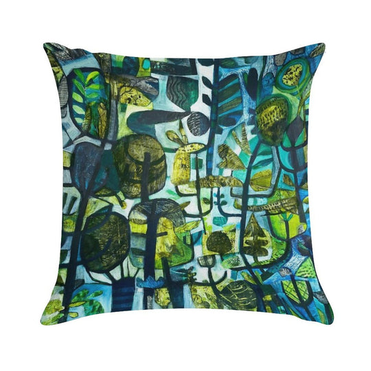 Emerald Forest Soft Reinforced Edging Throw Pillow