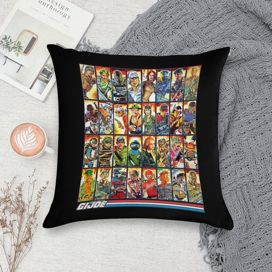G.I. Joe in The 80s! Soft Luxury Feel Throw Pillow