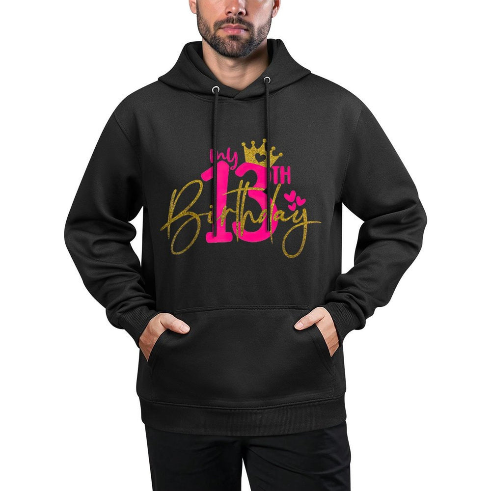 KId My 13th Birthday Girl 13 Yrs Old Birthday Party Princess Relaxed Fit Hoodie