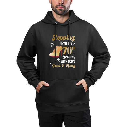 Birthday 70 Years Woman Religious 70th Birthday Shrink-Resistant Hoodie