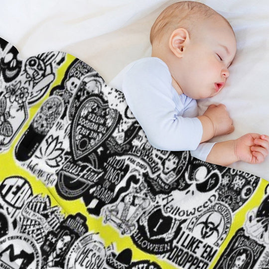 Horror Pictures Collage 7. Compact Throw Blanket