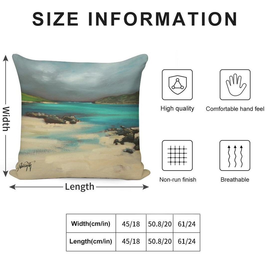 Vatersay And Barra Soft Shrink-Resistant Throw Pillow