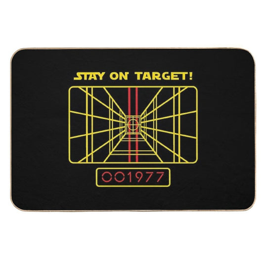 Stay On Target 1977 Targeting Computer  Slip-Resistant Bath Mat