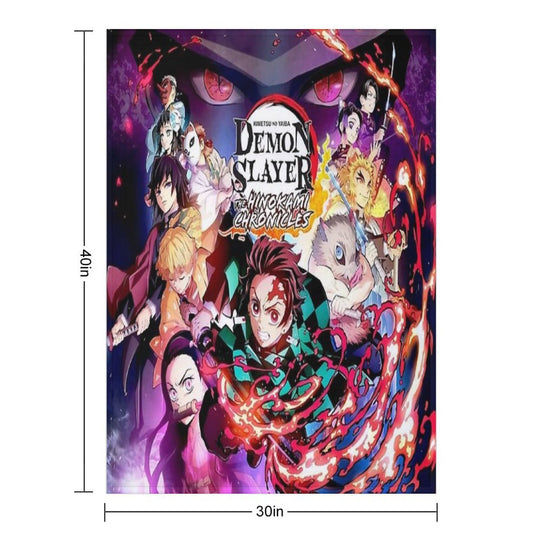 Demon Poster Durable Throw Blanket