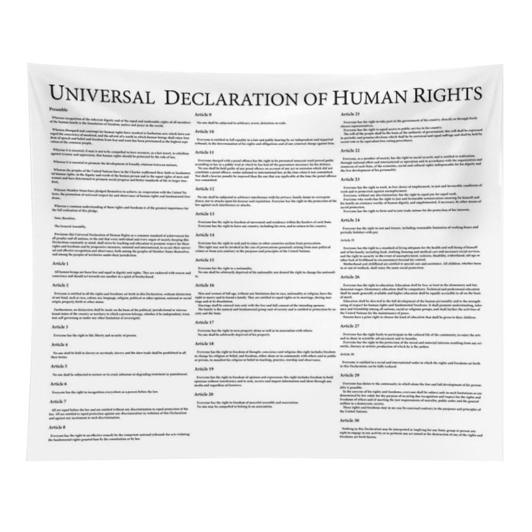 Universal Declaration of Human Rights Tapestry