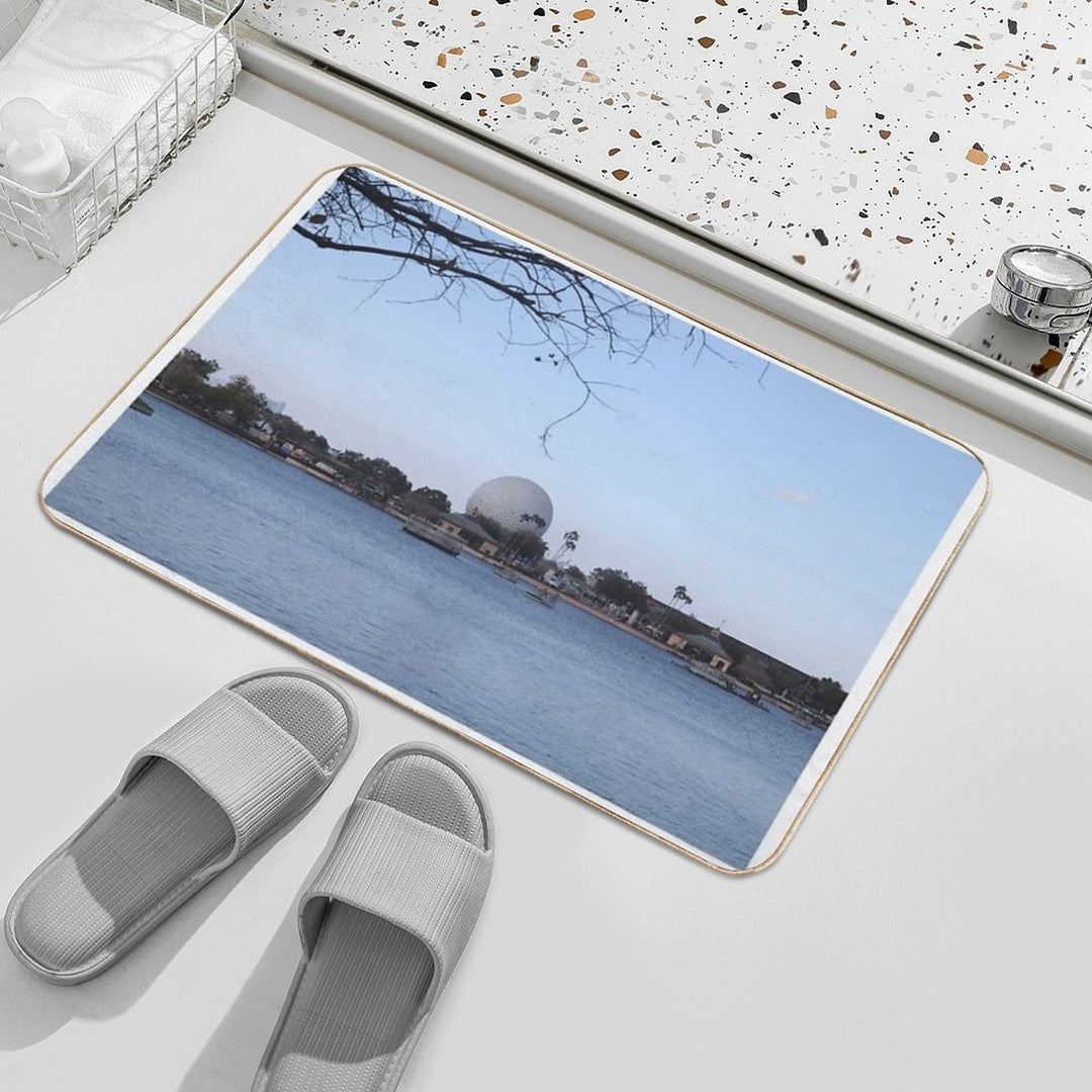 Epcot World Showcase Lagoon  Dirt-Trapping Bath Mat