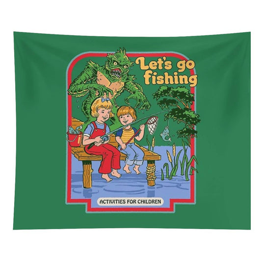 Let's Go Fishing Tapestry