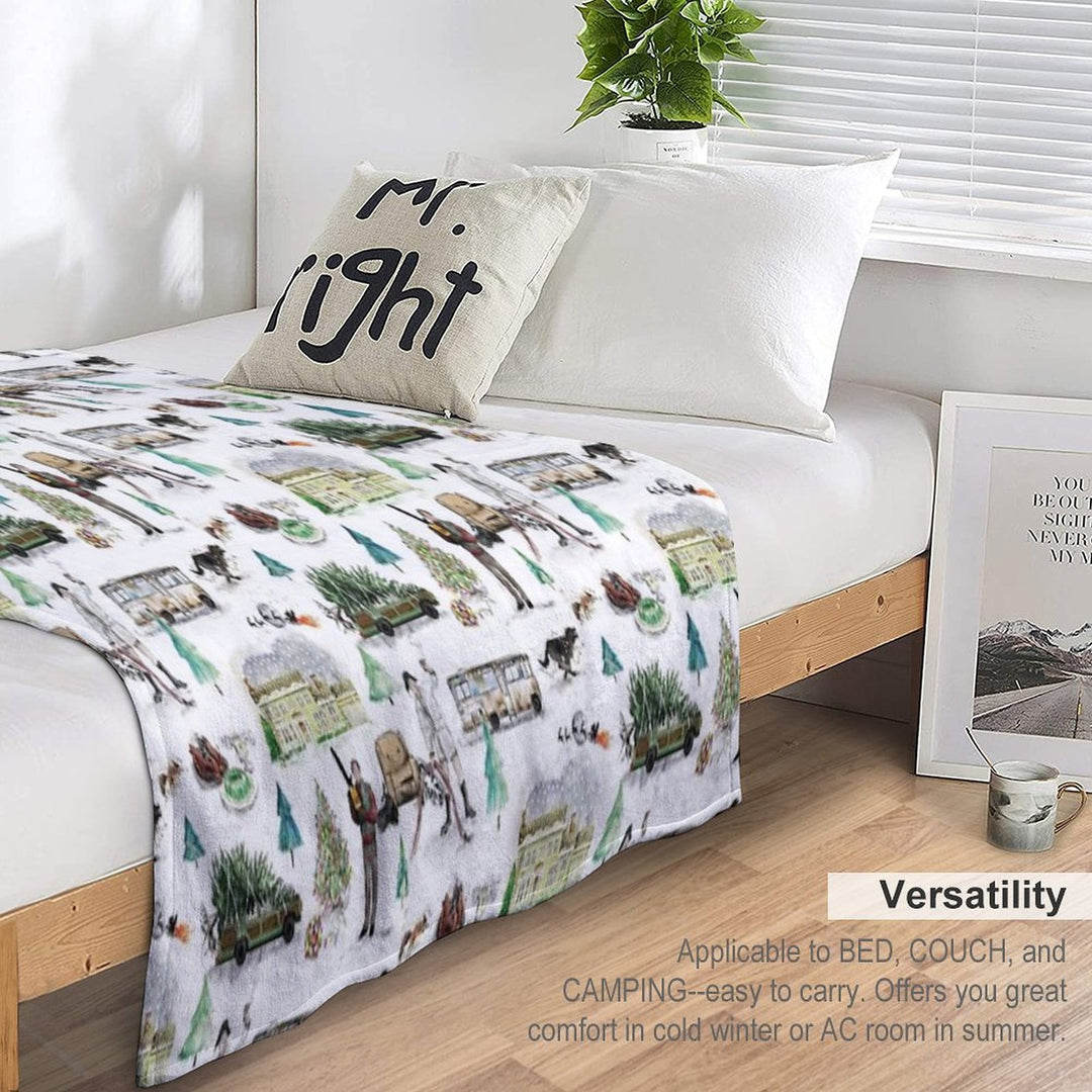 Lampoons Christmas Lightweight Throw Blanket