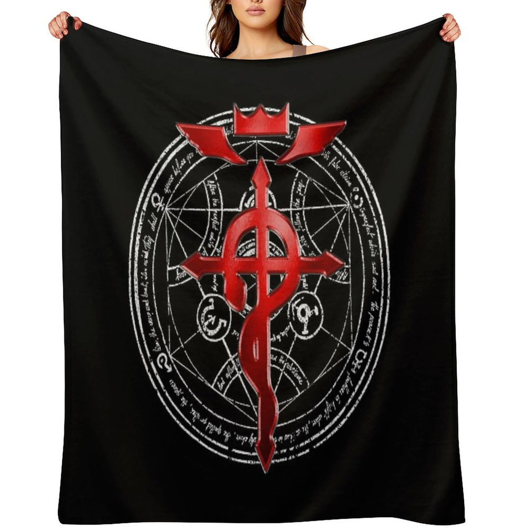 Fullmetal Alchemist Transmutation Symbol Travel-friendly Throw Blanket