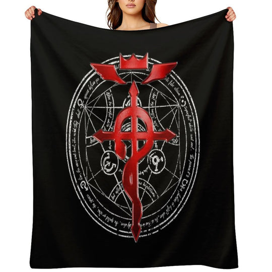 Fullmetal Alchemist Transmutation Symbol Travel-friendly Throw Blanket