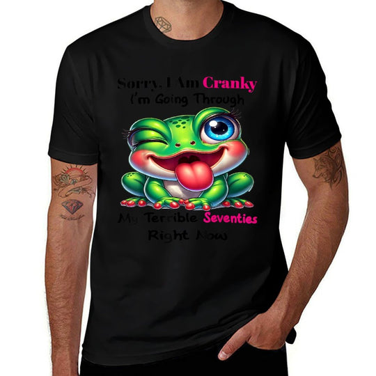 Cute Frog Sorry I Am Cranky  Vintage-inspired T-Shirt