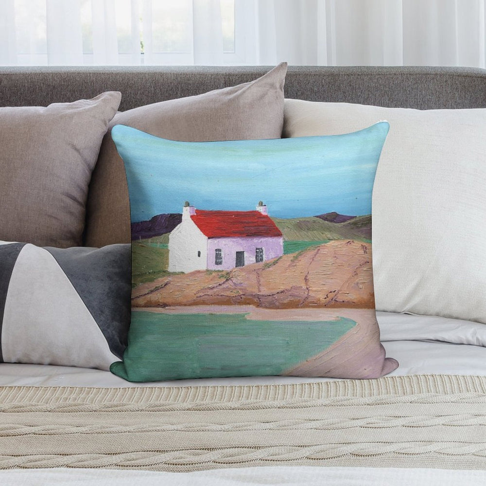 Hebridean Bay 2 Soft High-Density Material Throw Pillow