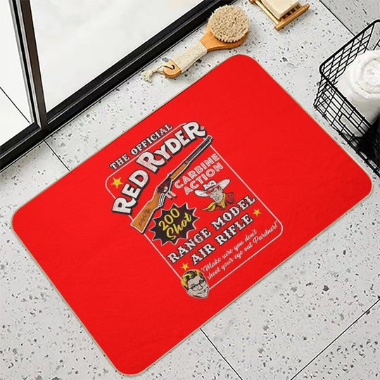Christmas Story Official Red Ryder Carbine Action 200 Shot Range Model Air Rifle  Anti-Trip Bath Mat