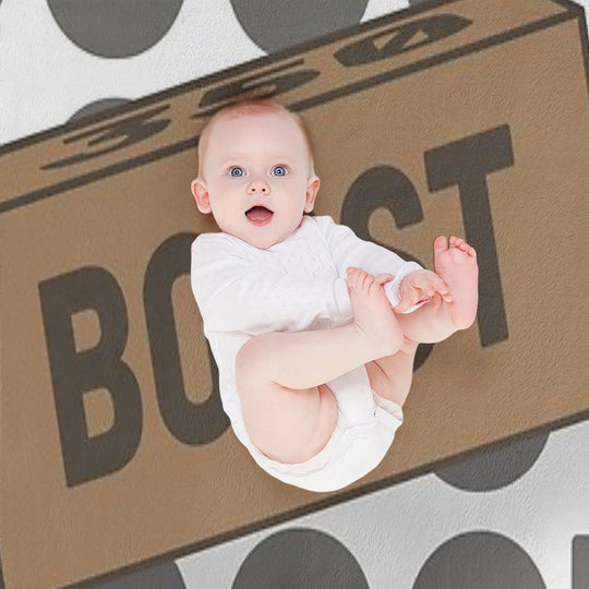 Yeezy Boost  Box Velvety-soft Throw Blanket