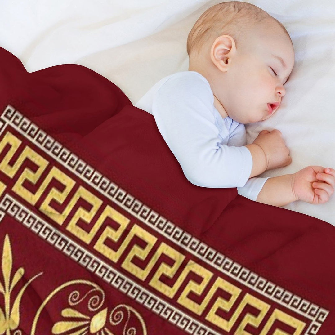 Greek Ornament (Meander) Anti-pilling Throw Blanket
