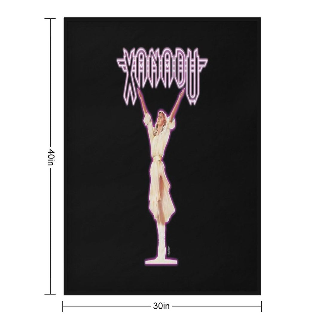 XANADU Kira Olivia Newton-John - Purple Glow Machine-washable Throw Blanket
