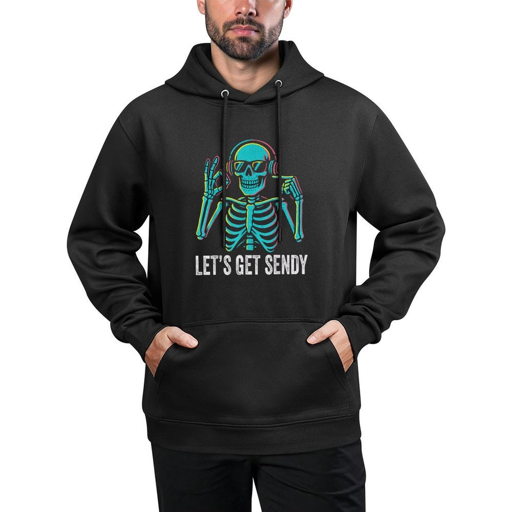 67 Emote Skeleton Six Seven Lets Get Sendy 67 Meme Funny 67 Kangaroo Pocket Hoodie