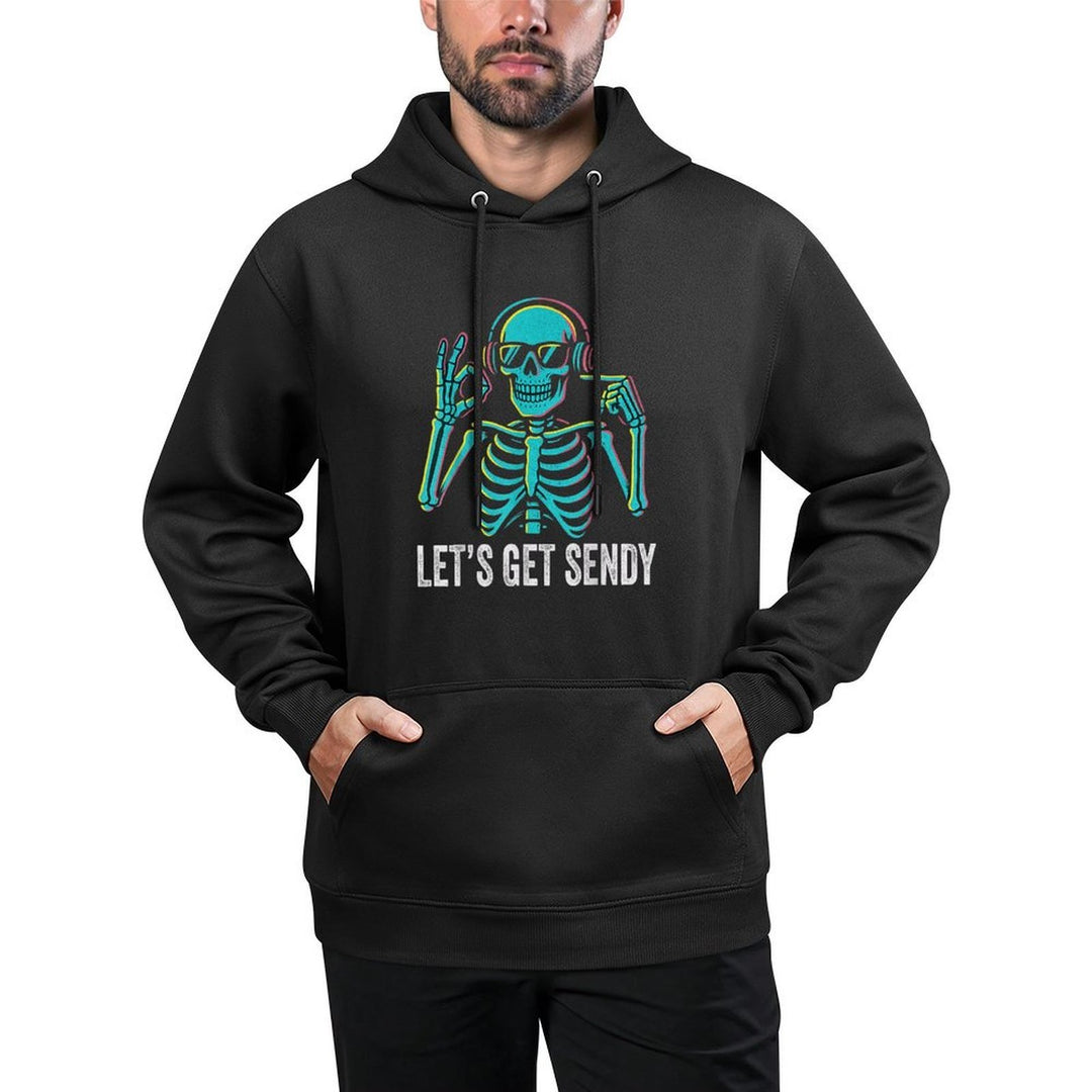67 Emote Skeleton Six Seven Lets Get Sendy 67 Meme Funny 67 Kangaroo Pocket Hoodie