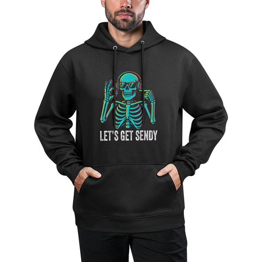 67 Emote Skeleton Six Seven Lets Get Sendy 67 Meme Funny 67 Kangaroo Pocket Hoodie