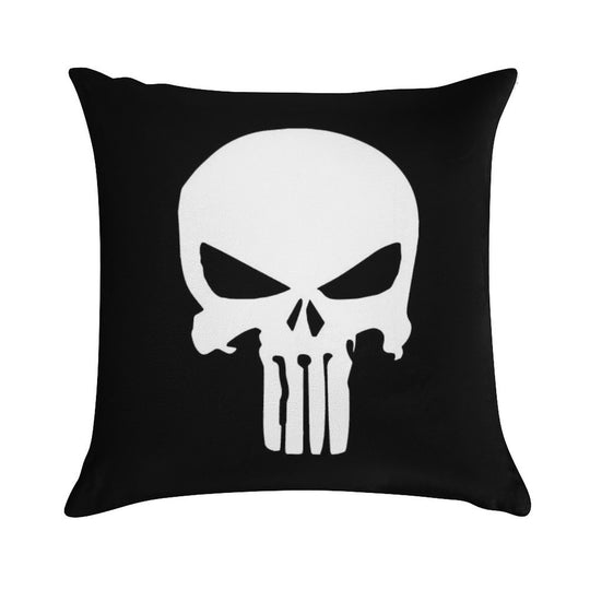Punisher Skull Inspired Soft Warmth Comfort Throw Pillow