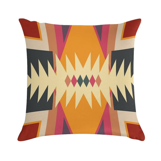 Navajo Design Eight Soft Shrink-Resistant Throw Pillow