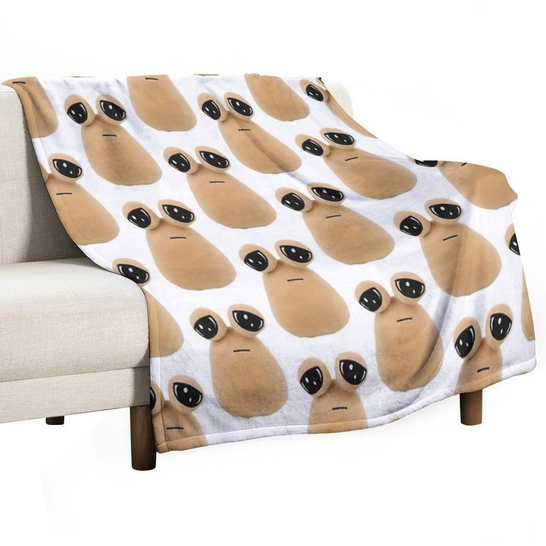 Pou Plush Multi-functional Throw Blanket