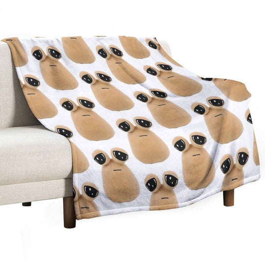 Pou Plush Multi-functional Throw Blanket