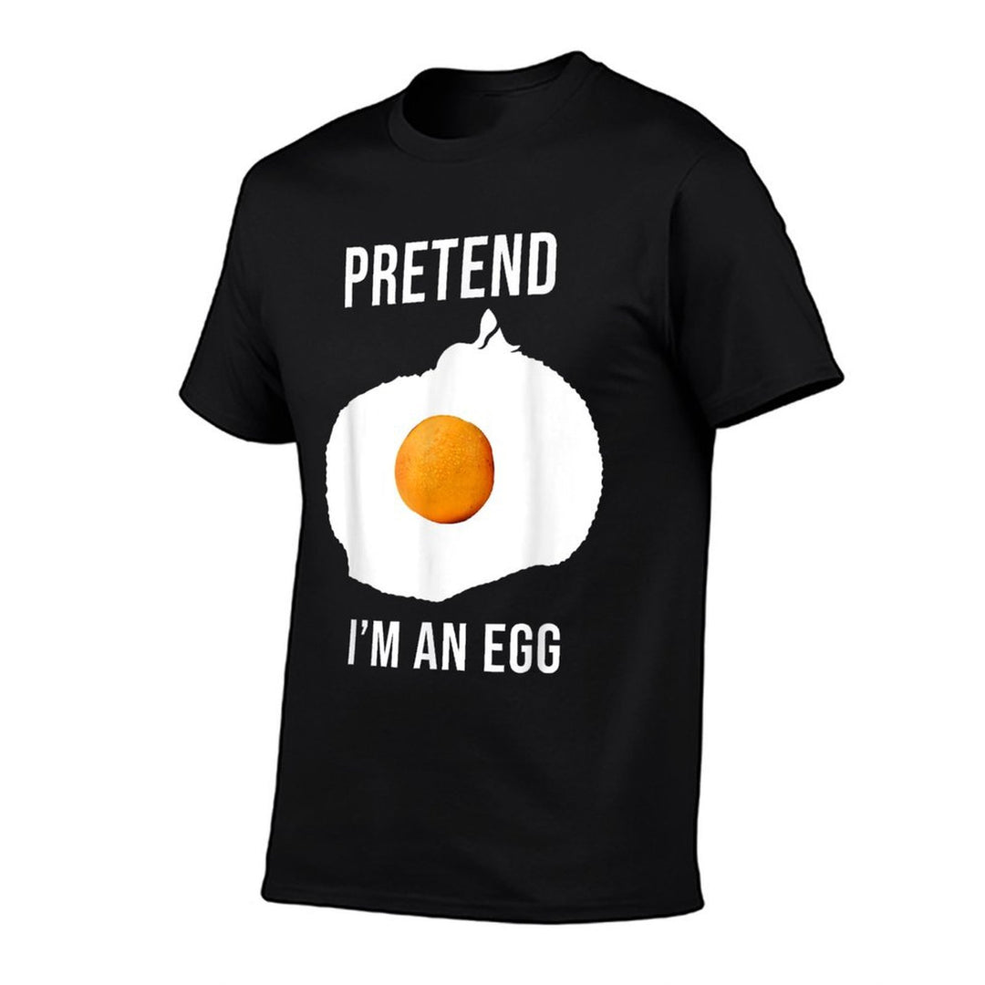 Pretend Im An Egg Funny Lazy Halloween Costume Cat Meme for Men Women Kids  Wrinkle-resistant T-Shirt