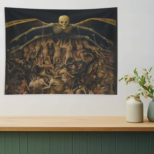 HD The Crucifixion The Last Judgment (detail) by Jan Van Eyck HIGH DEFINITION Tapestry