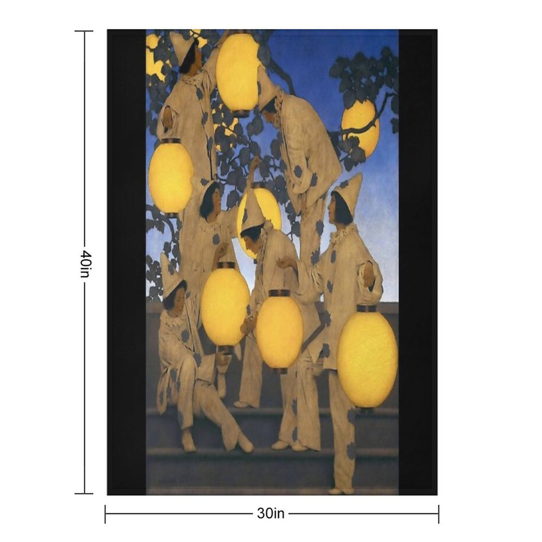 Maxfield Parrish - The Lantern Bearers Lightweight Throw Blanket