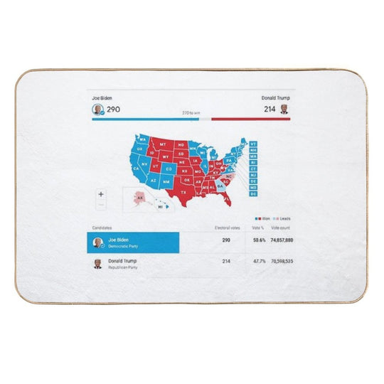 2020 United States Election Results BidenTrump  Multi-Purpose Bath Mat