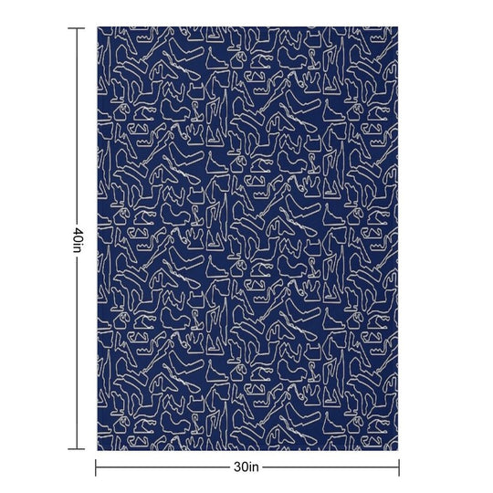 F1 Tracks 2023 (Dark Blue) Comfort Throw Blanket