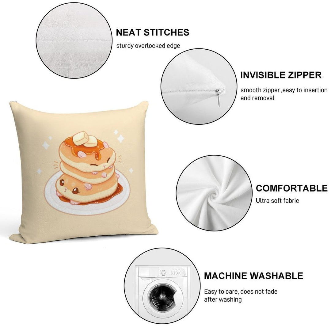 Hamcakes Soft High-Density Material Throw Pillow
