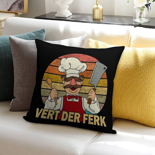 The Muppet Kitchen Swedish Chef Soft Gift Ready Throw Pillow